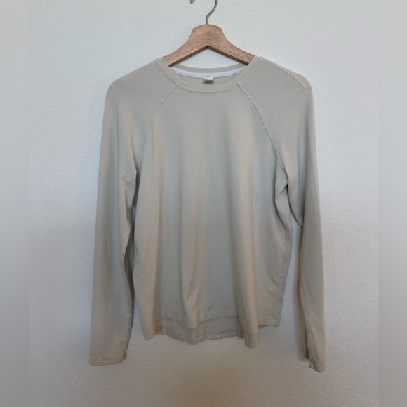 Lululemon Long Sleeve Shirt Size 6 Gray Beige - Picture 2 of 4